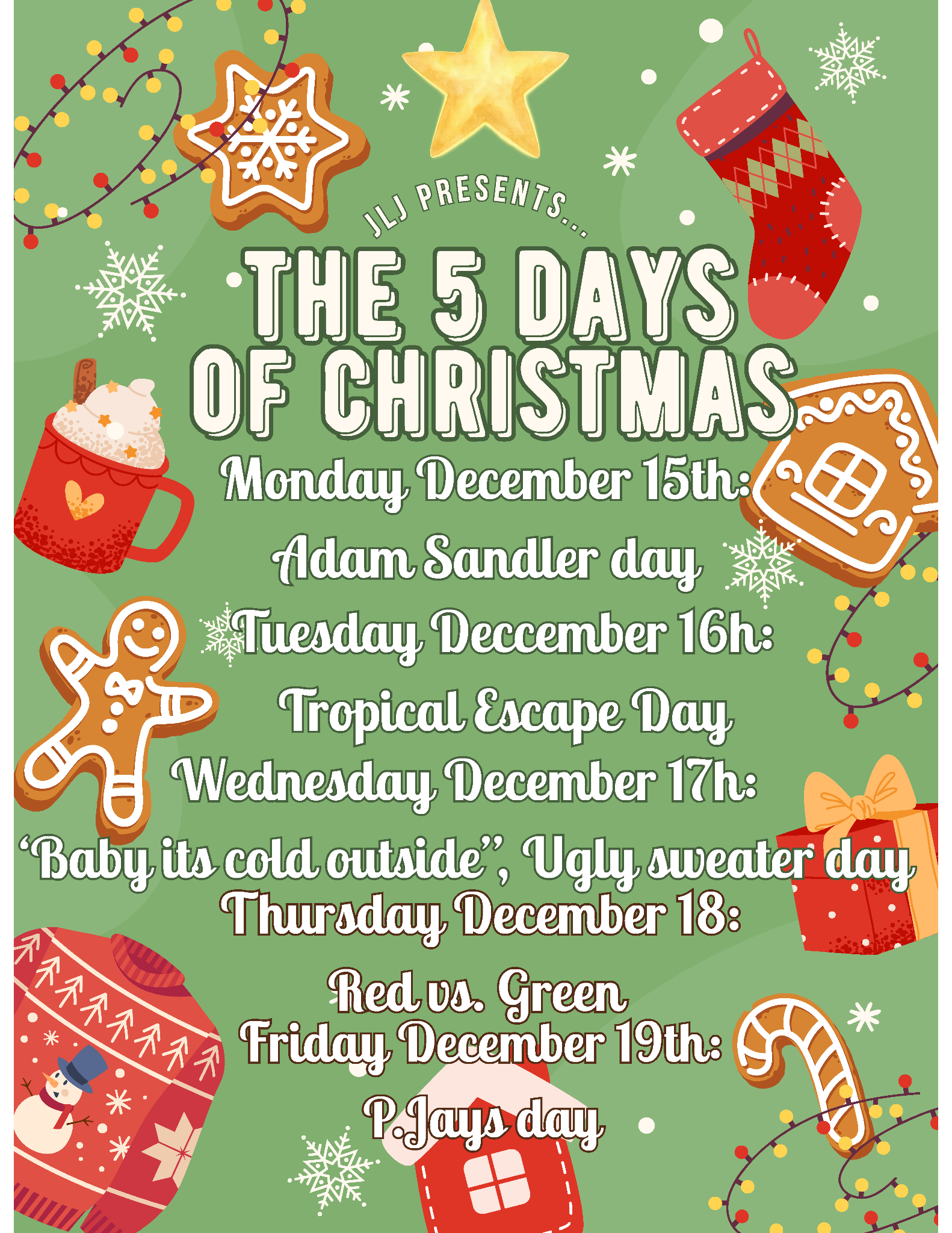 xmas spirit week 2025
