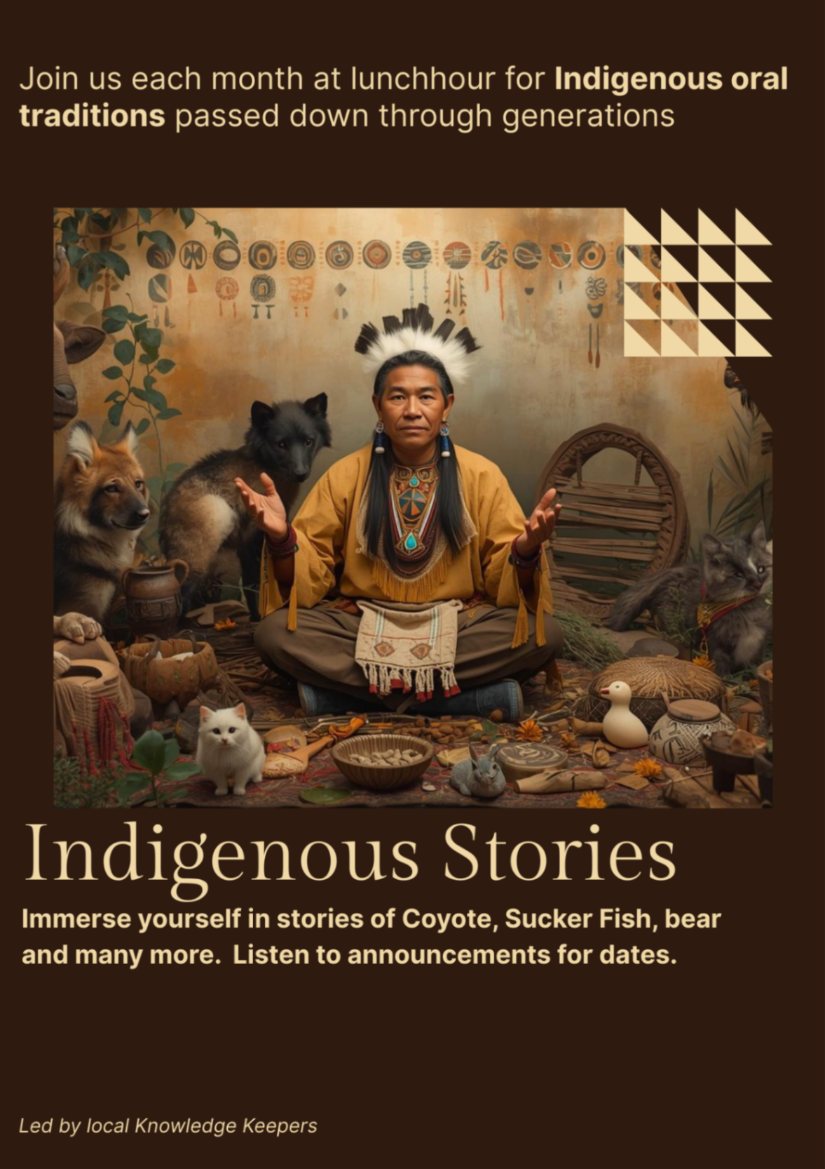 Poster Indigenous Storytelling Heritage monthly
