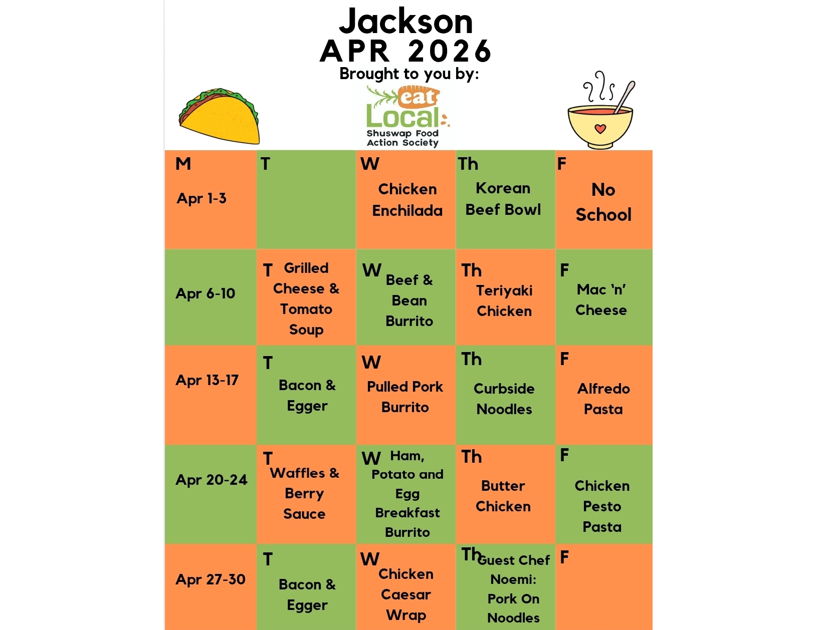 Jackson Menu Apr 2026