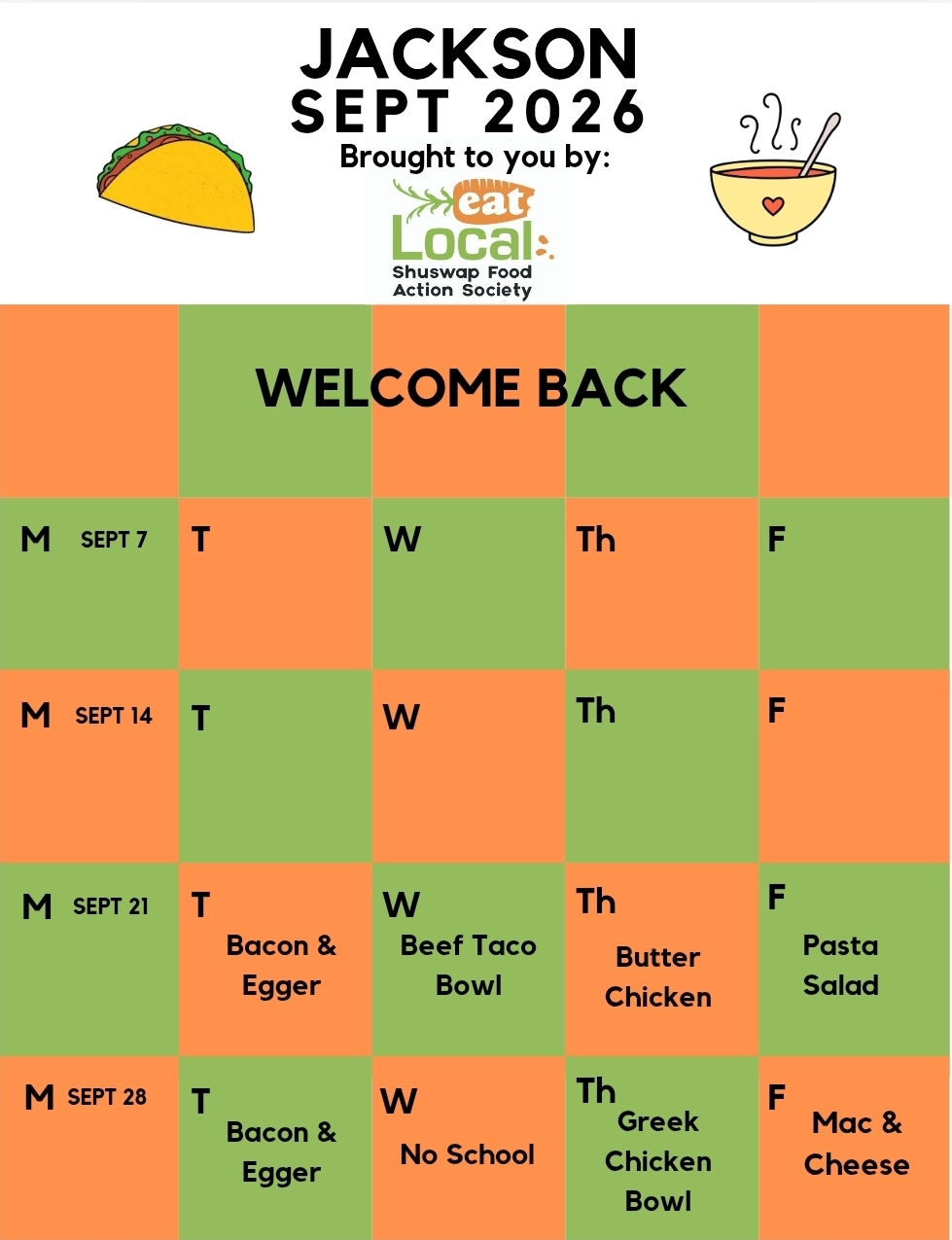 Sep Jackson Menu 2026